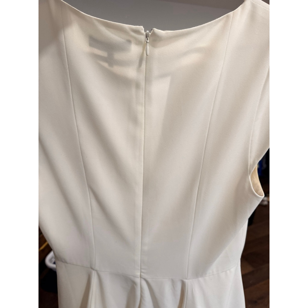 Women's HALSTON HERITAGE White Mini Dress, Size 12 - Picture 5 of 6